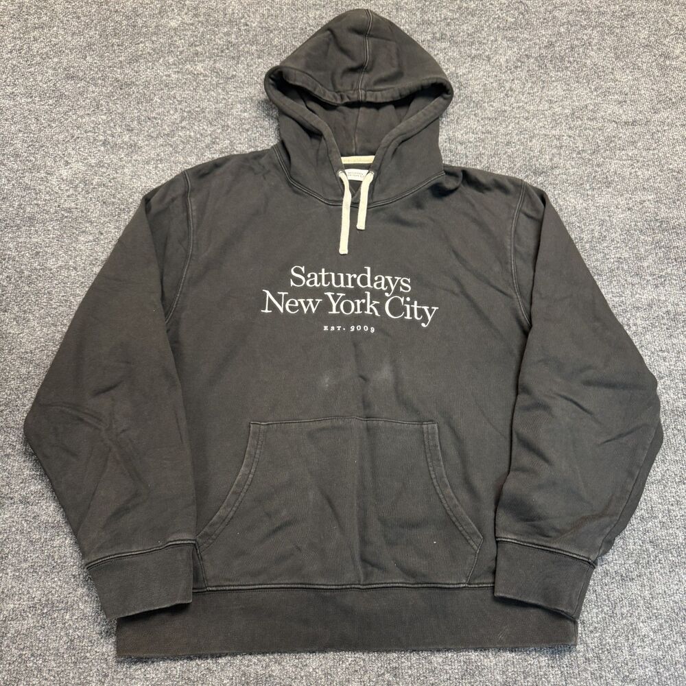 Saturdays New York City NYC Ditch Miller Standard Hoodie Black Size XXL